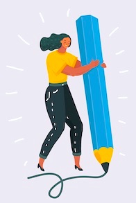 woman-writing | MiddleWeb