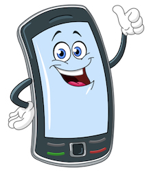 Smart phone cartoon with thumb up | MiddleWeb